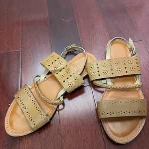 Tan sandals